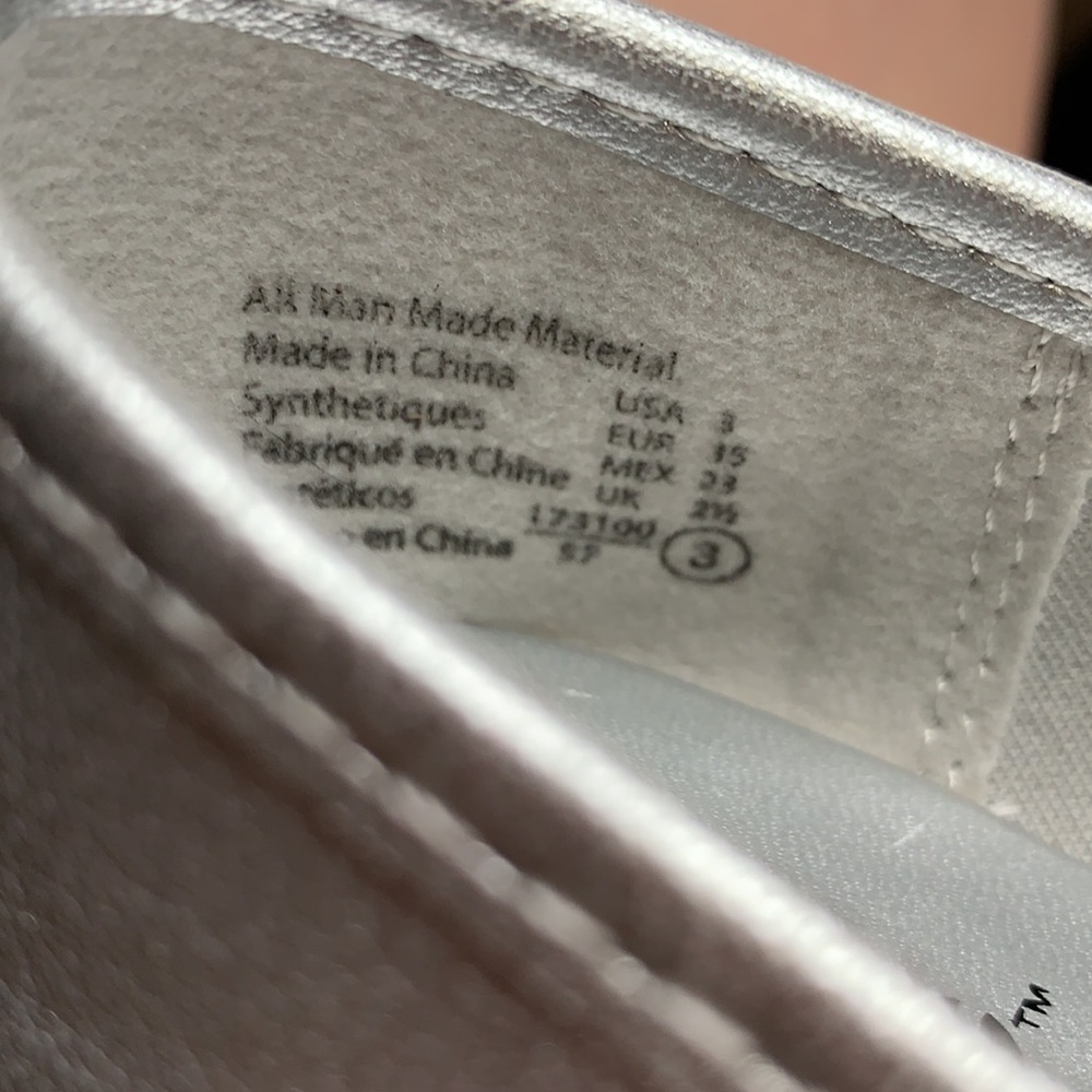 Girls shoes Zoe & Zac‎ Silver flats size 3 - Picture 4 of 7